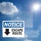 Signmission Escape Route (Down Arrow) Sign With Symbol, 5 in W x Rectangle, Vinyl Decal OS-2PACK-NS-D-35-L-12134 - alternate 5